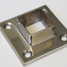 Фланец нержавеющий приварной встык с пазом квадратный Ду 15 Ру 10 12Х18Н10Т 15х18х19х10 мм ГОСТ 12821-80