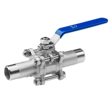 Кран нержавеющий шаровой стальной неполнопроходной муфтовый 12Х18Н10Т ДУ 100 Ру 25