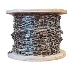 Цепь нержавеющая короткозвенная горячеоцинкованная A2 5х18,5х17 мм DIN 766